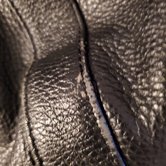 Onna Ehrlich Genuine Pebbled Soft Leather Purse Bag Hobo Soft Extra Large Tassel - Picture 11 of 11